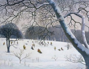 ゴルフコースでのトボガン 作： Walter Bell Currie Walter Bell Currie